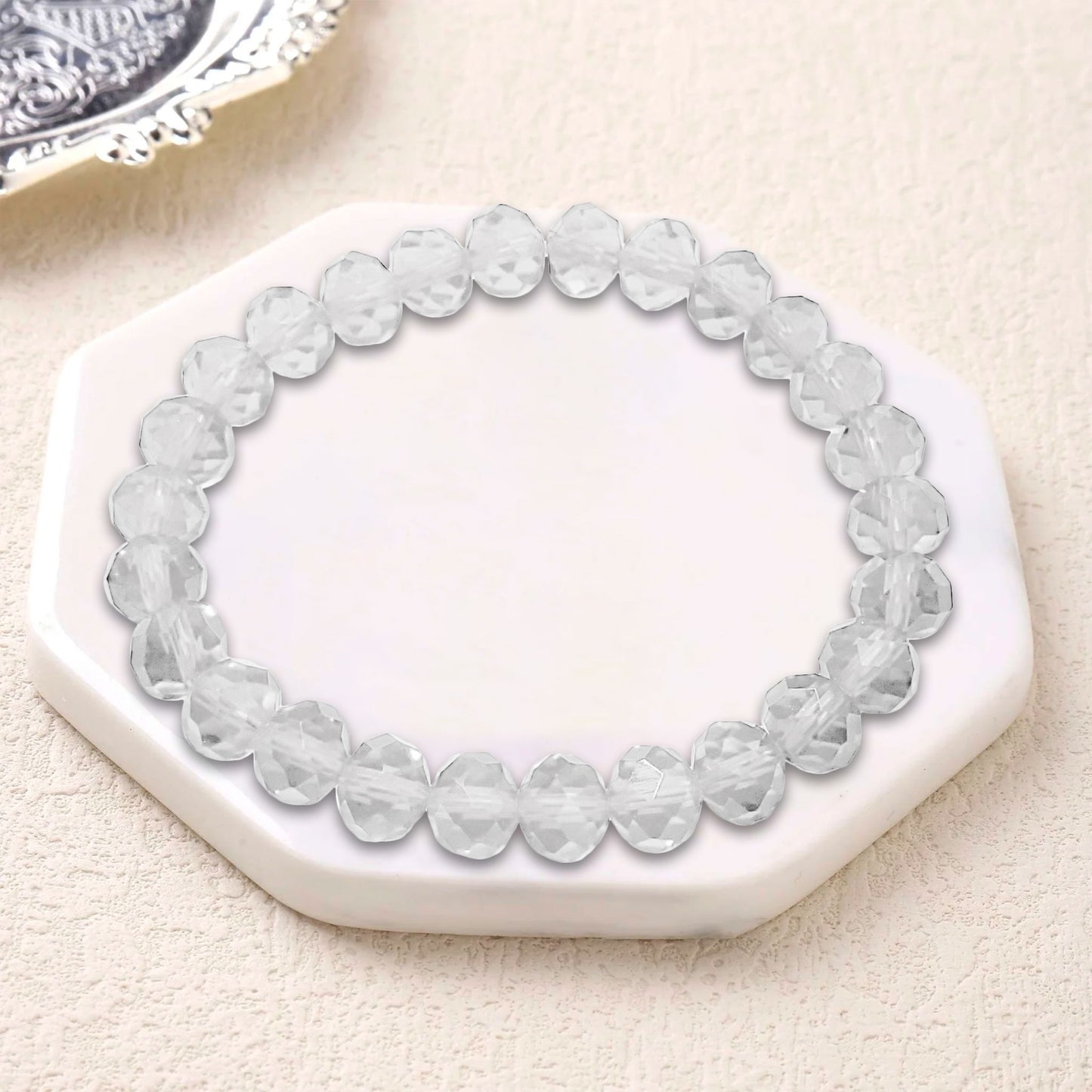 Glass Tyre Beads Bracelet