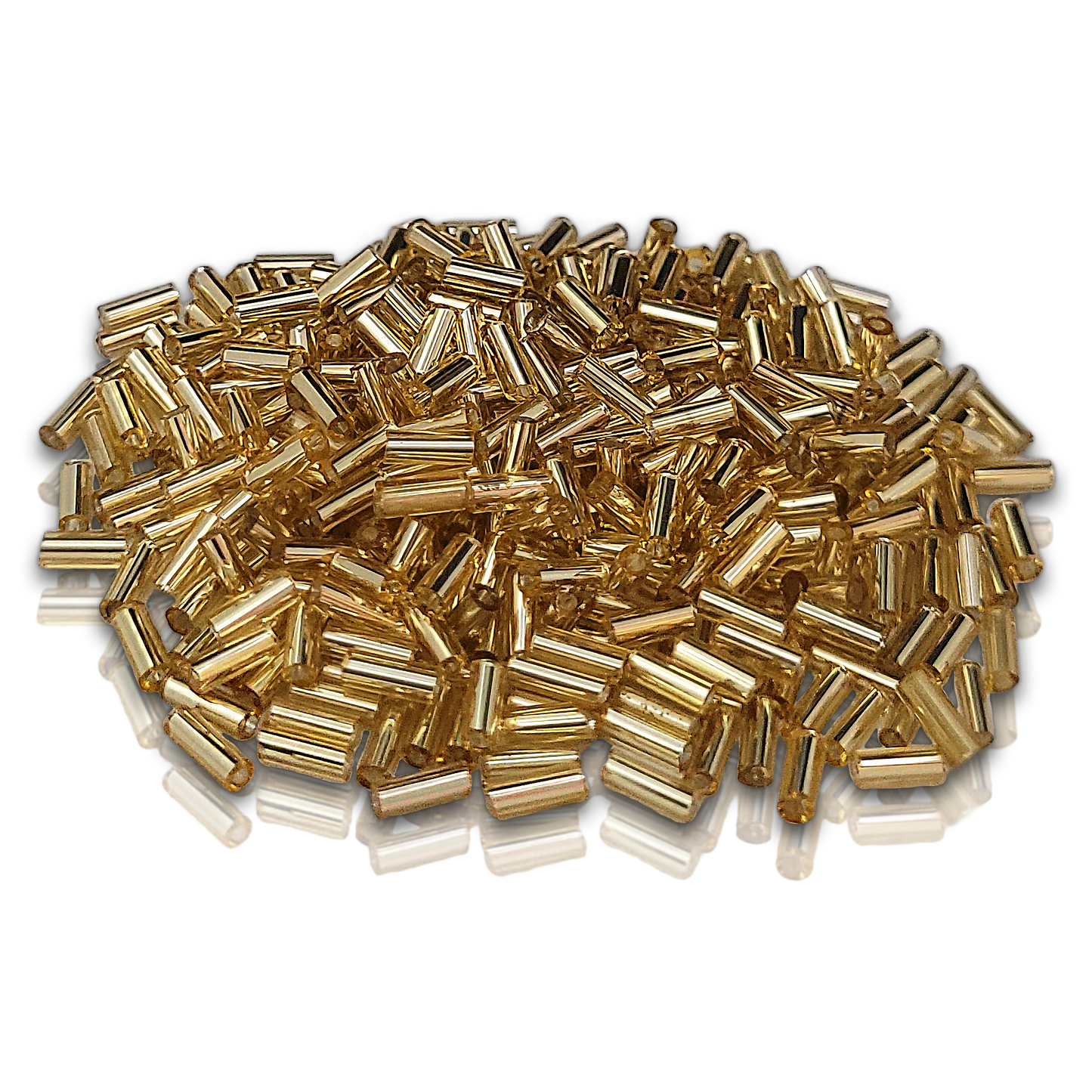 Silverline Bugle Glass Beads