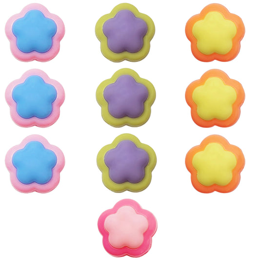 Multicolour Matte Beads- Cloud Flower Beads
