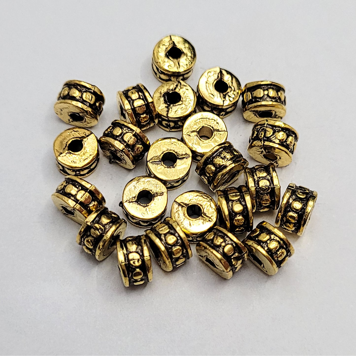 Antique Gold Acrylic Beads