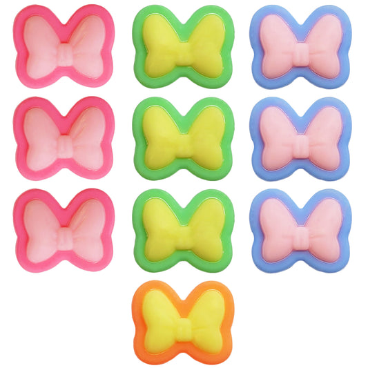 Multicolour Matte Beads- Ribbon Beads
