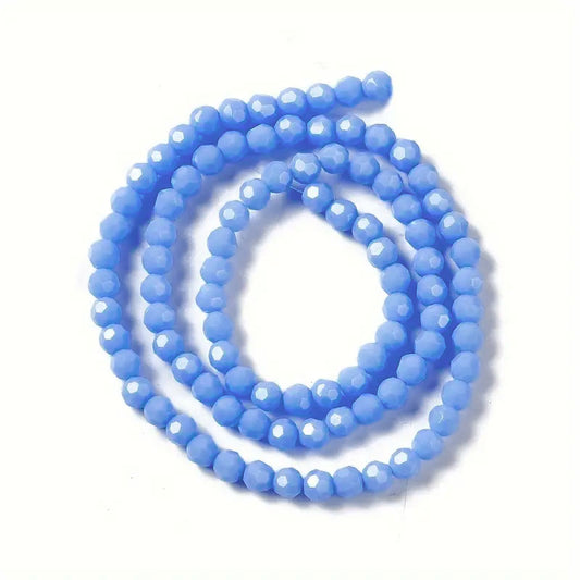 Rondelle Tyre Glass Beads - 4mm (1 String)