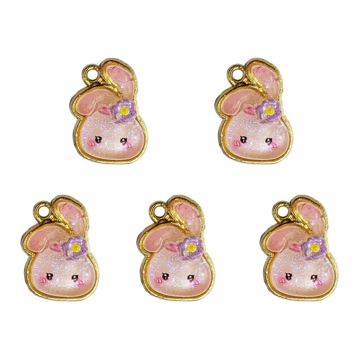 Rabbit Charms - 5 Pcs