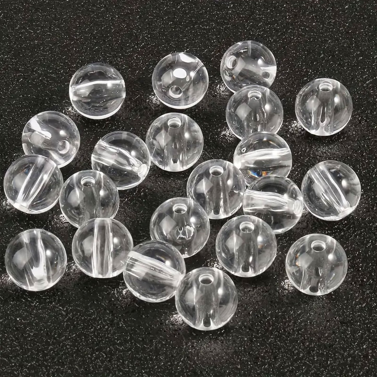 White Glass Beads