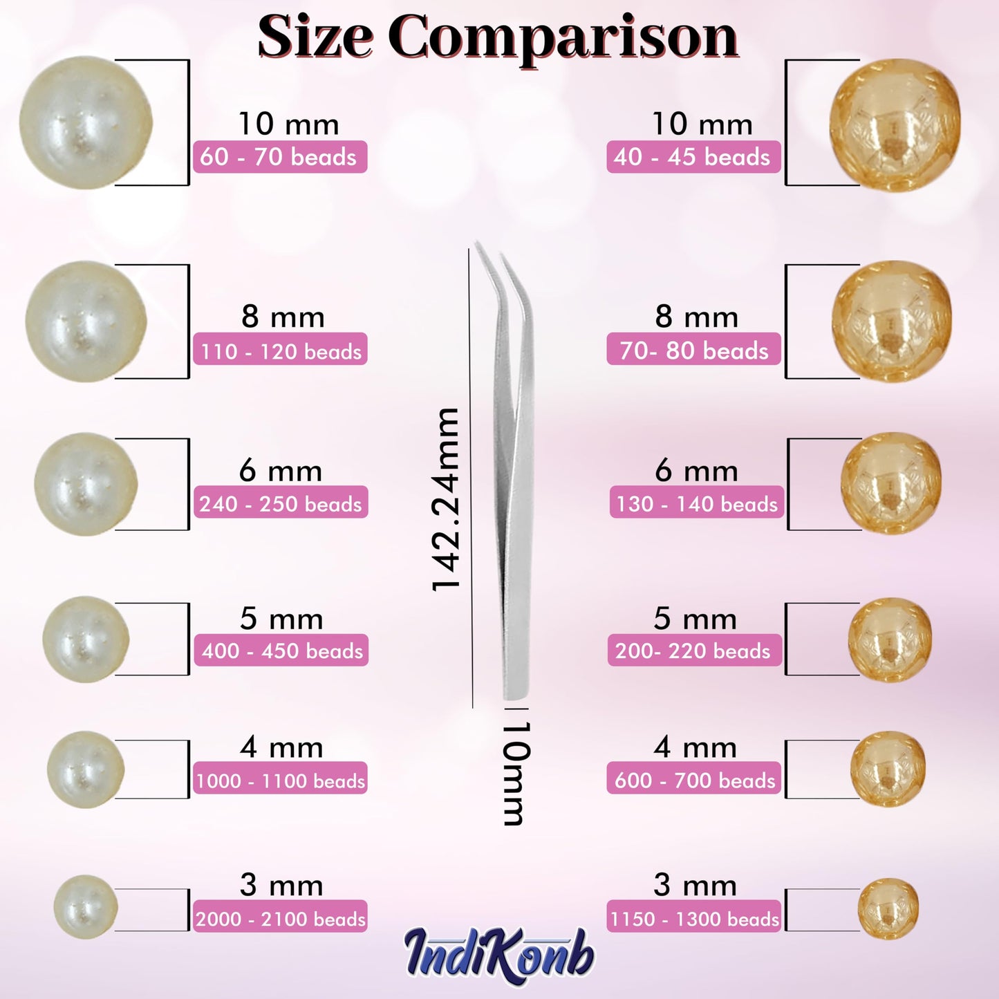 Half-Cut Flatback Pearls for Jewelry Making & Craft Projects