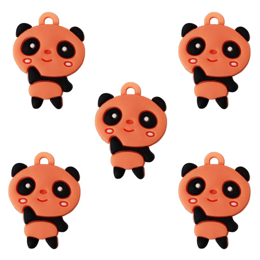 Panda Silicone Charms - Pack of 5