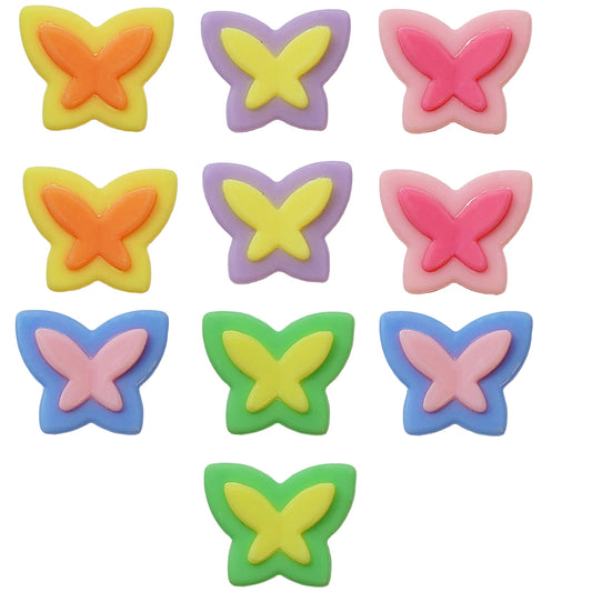 Multicolour Matte Beads- Butterfly Beads