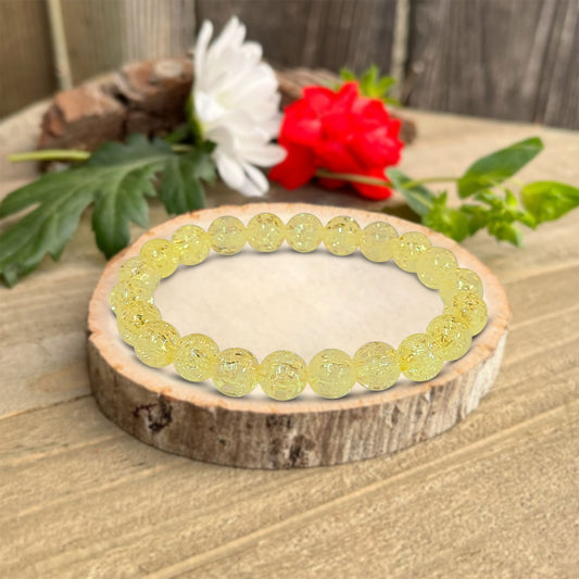 Acrylic Crackle Beads Bracelet