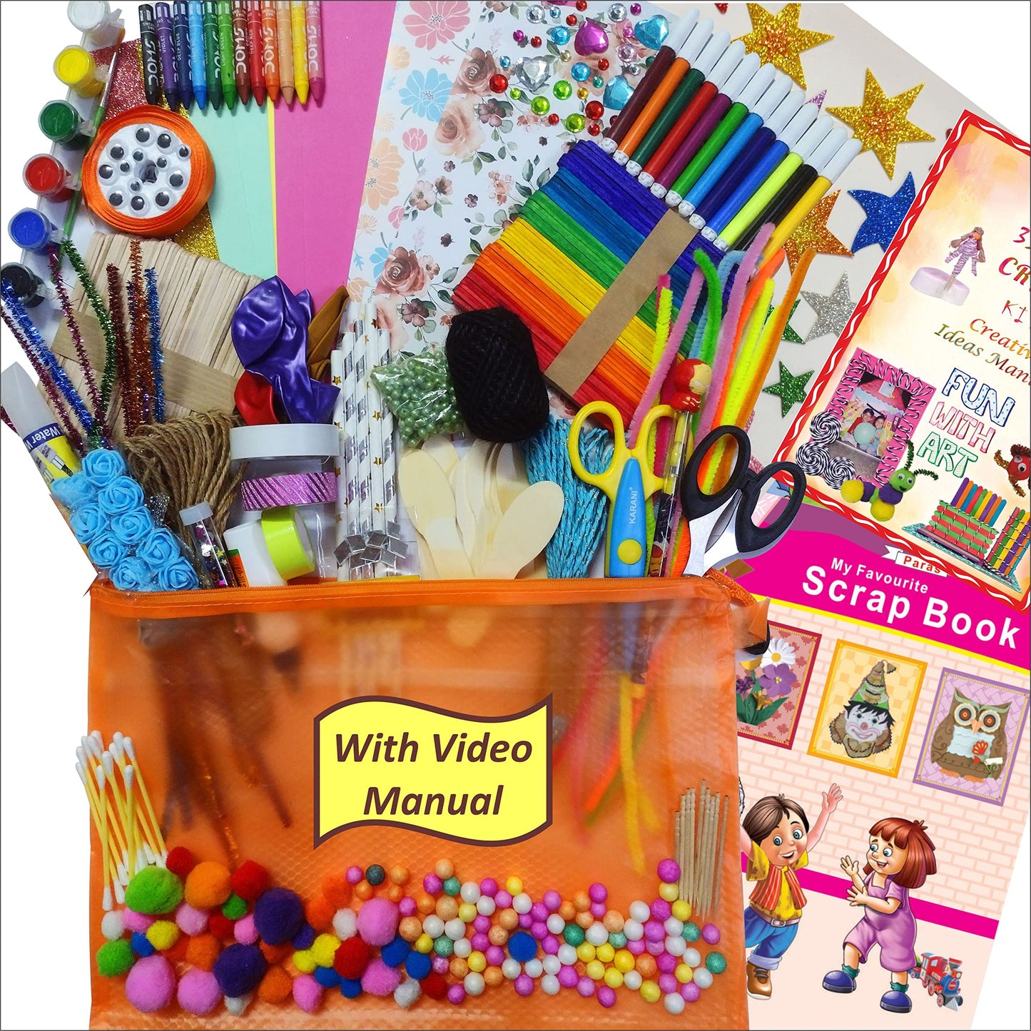 31-in-1 DIY Crafts Kit for Girls and Boys