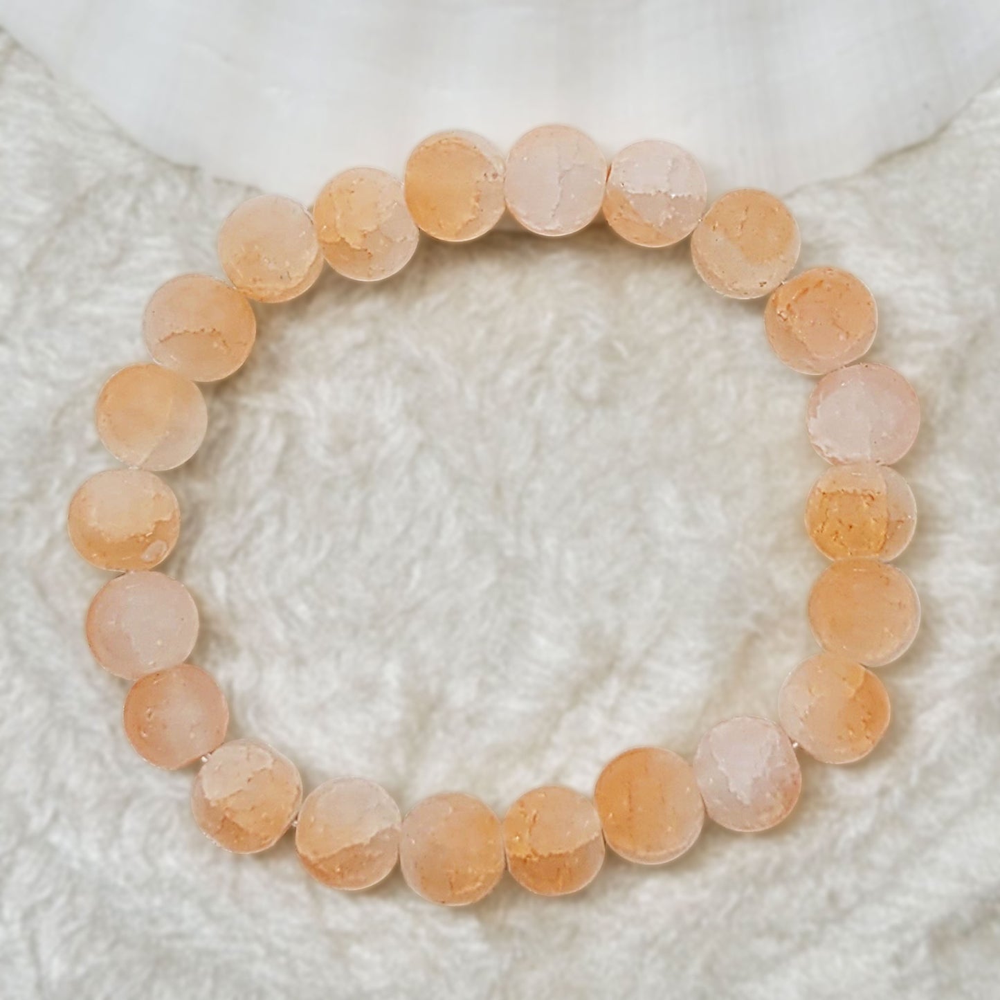 Glass Dual-Shade Bead Bracelet