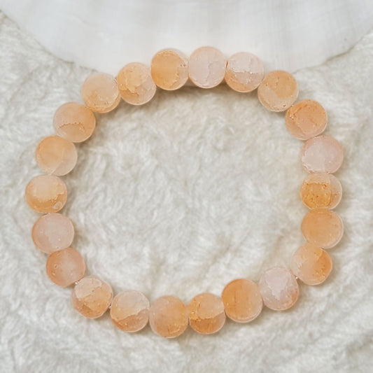 Glass Dual-Shade Bead Bracelet