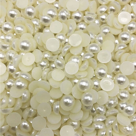 Flat Back Half Pearl Beads