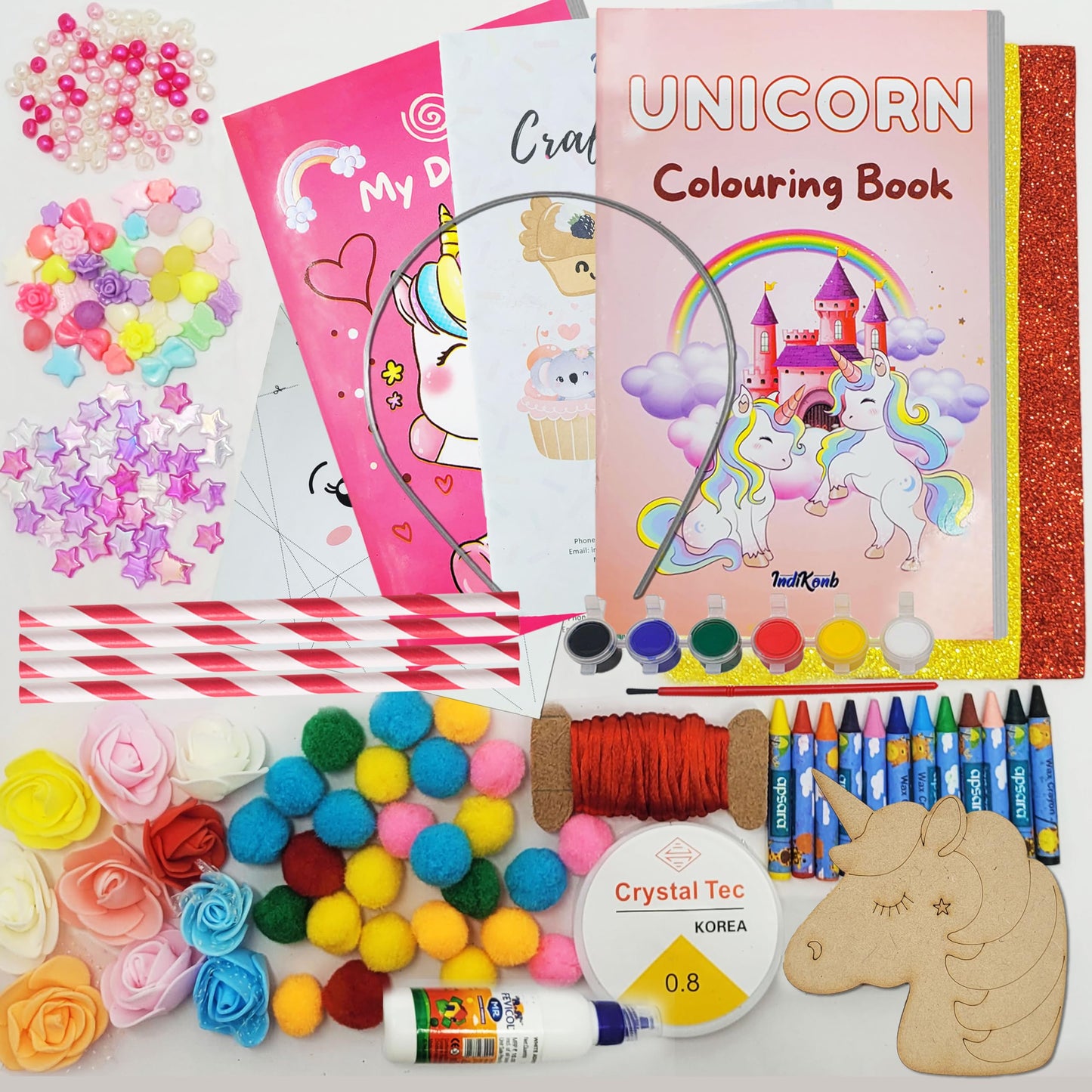 Unicorn Craft Set - DIY Craft Kit for Girls (Ages 5-12)