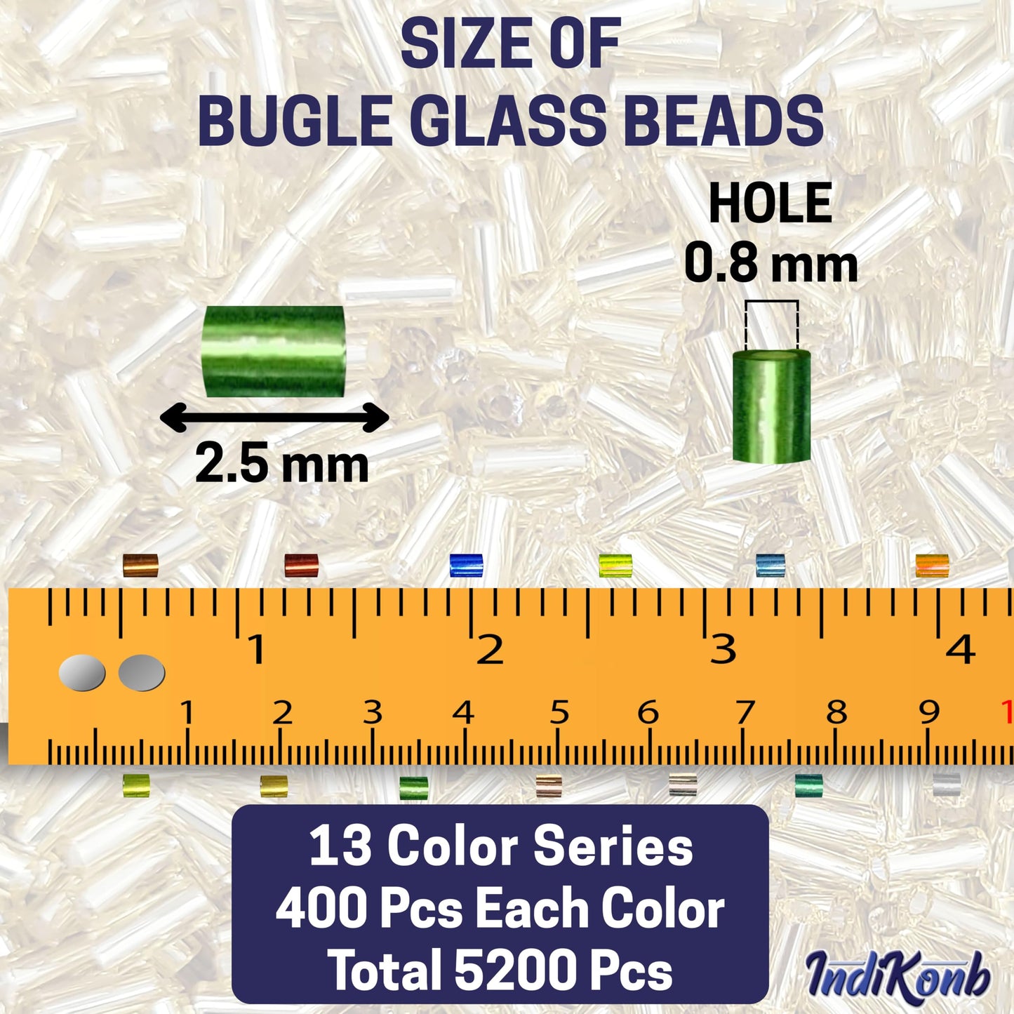 Cutdana Small Cut Cylinder Tube Beads – Rainbow