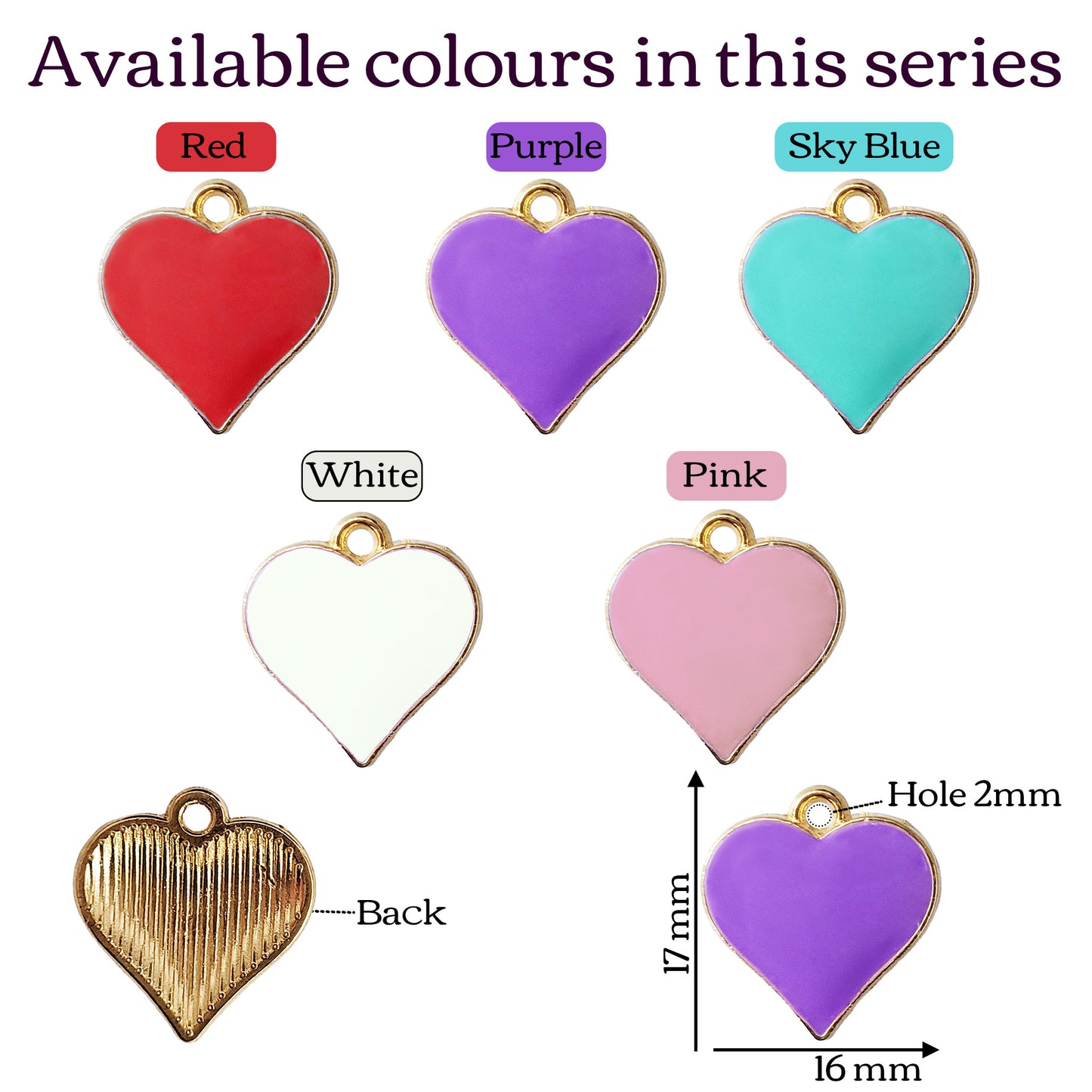 Lovely Heart Charms