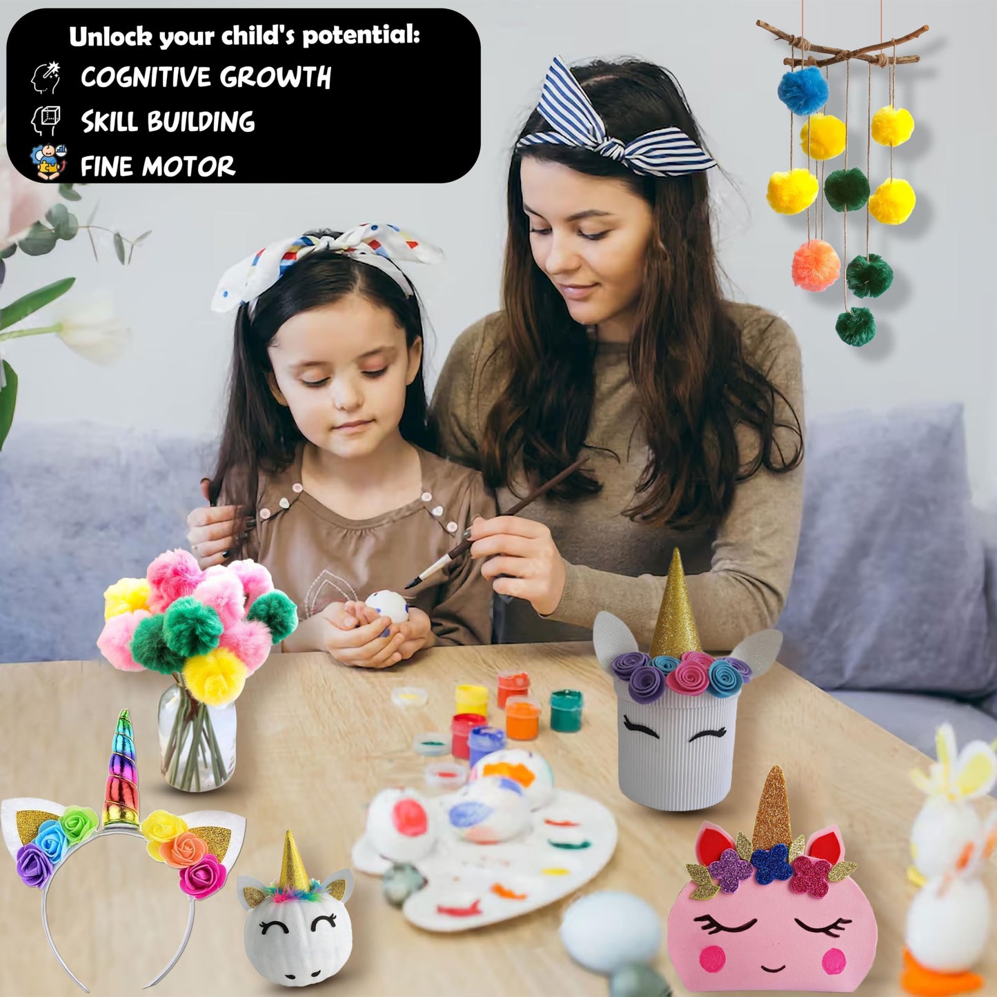 Unicorn Craft Set - DIY Craft Kit for Girls (Ages 5-12)