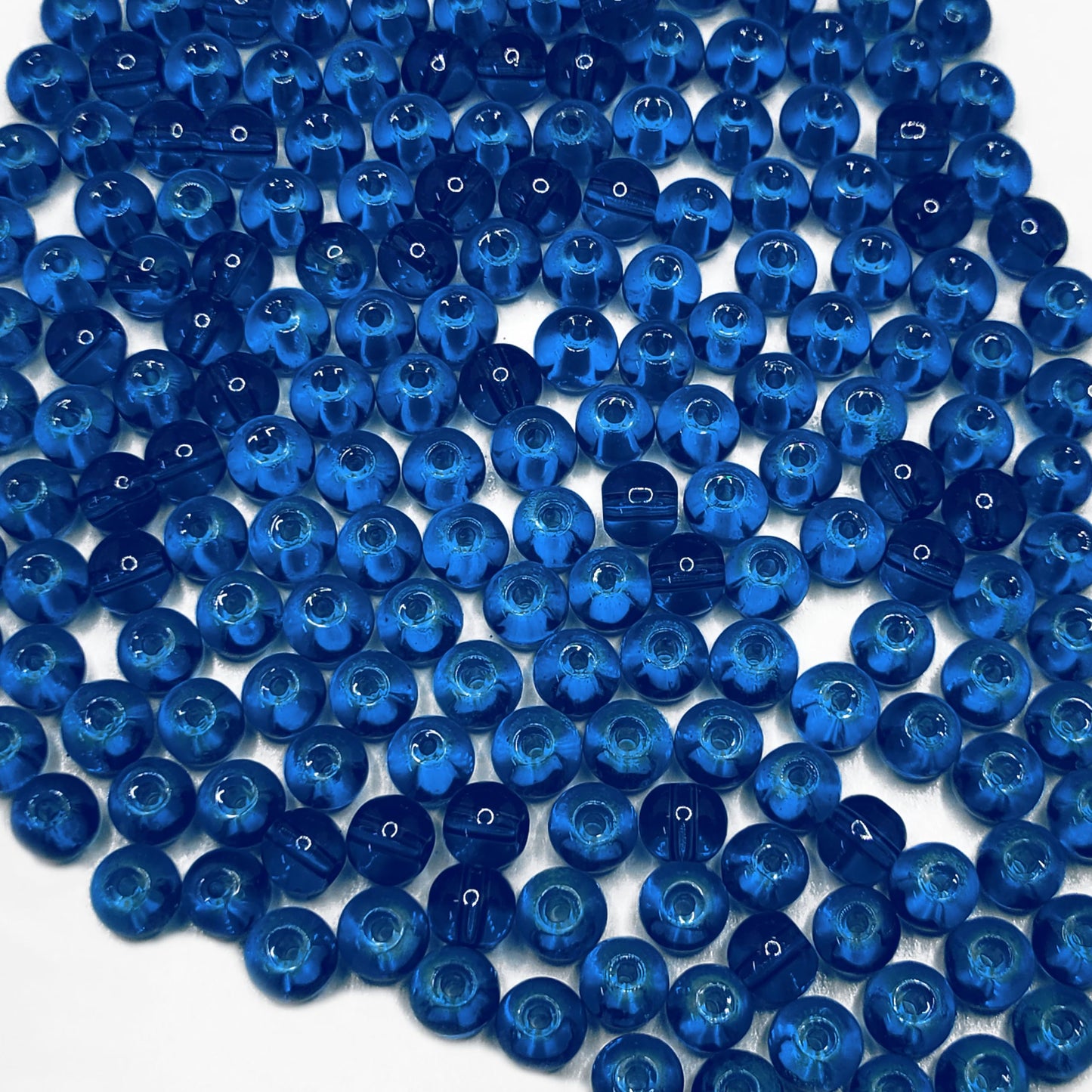 Transparent Glass Pearl Beads | 6mm