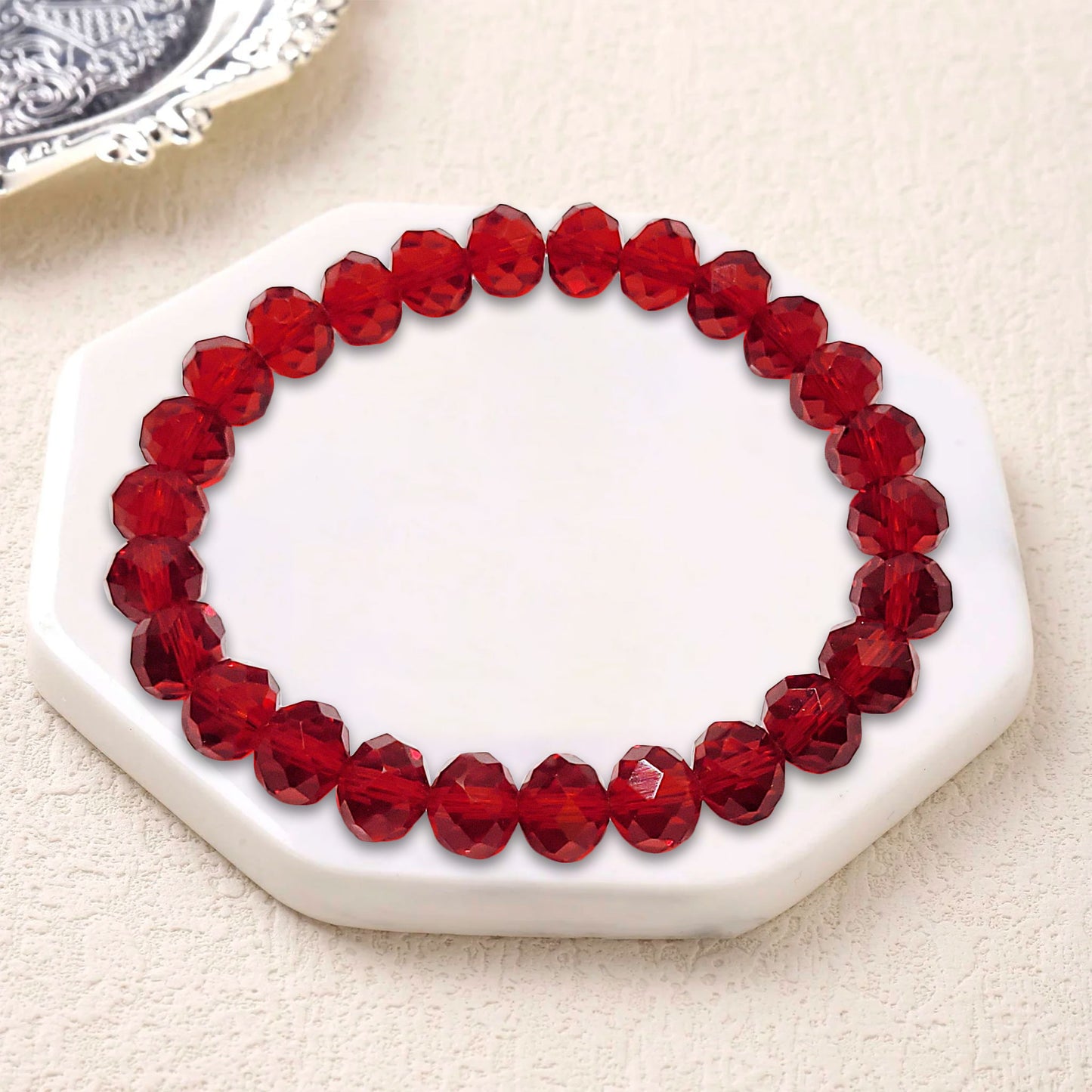 Glass Tyre Beads Bracelet