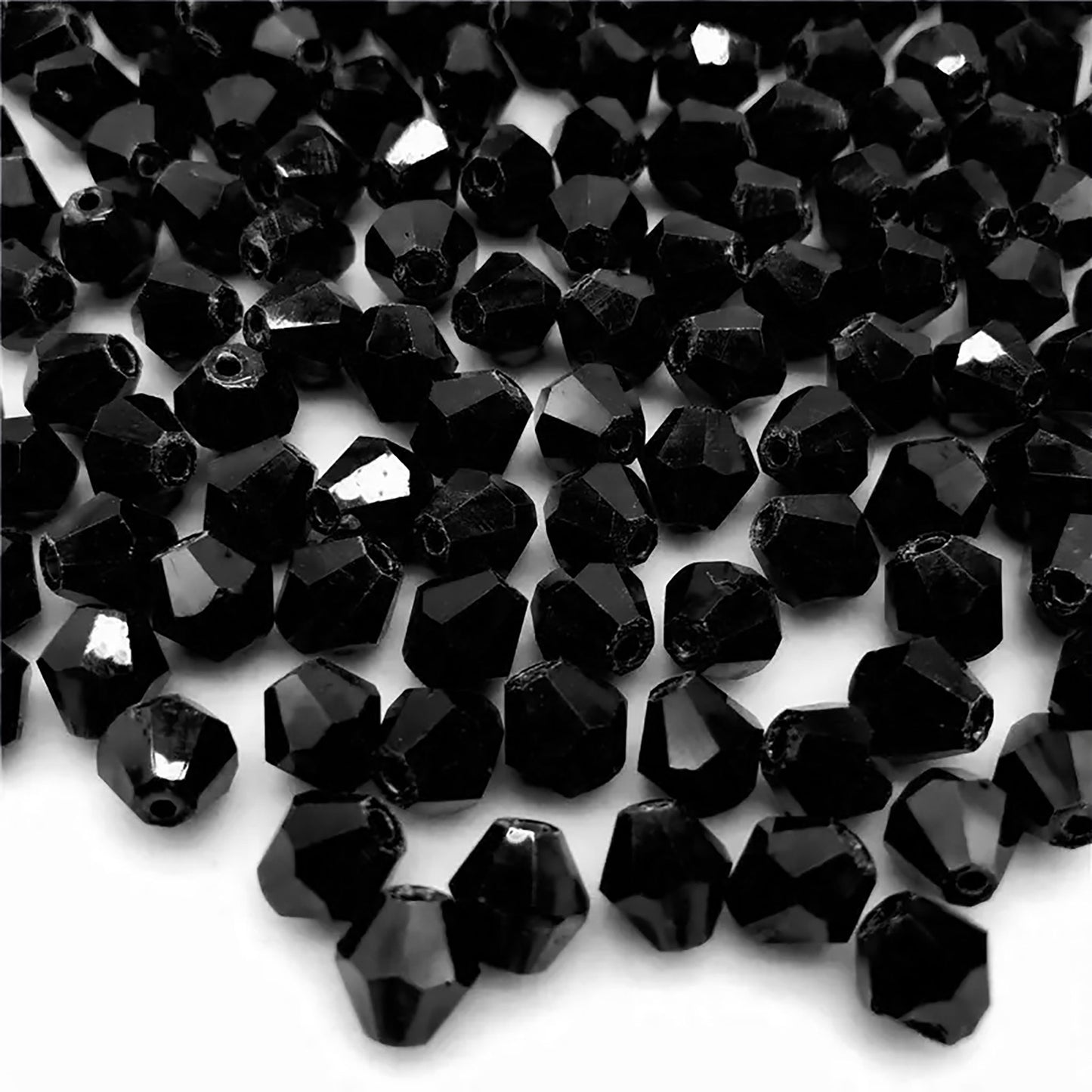 Bicone Glass Beads - 4mm