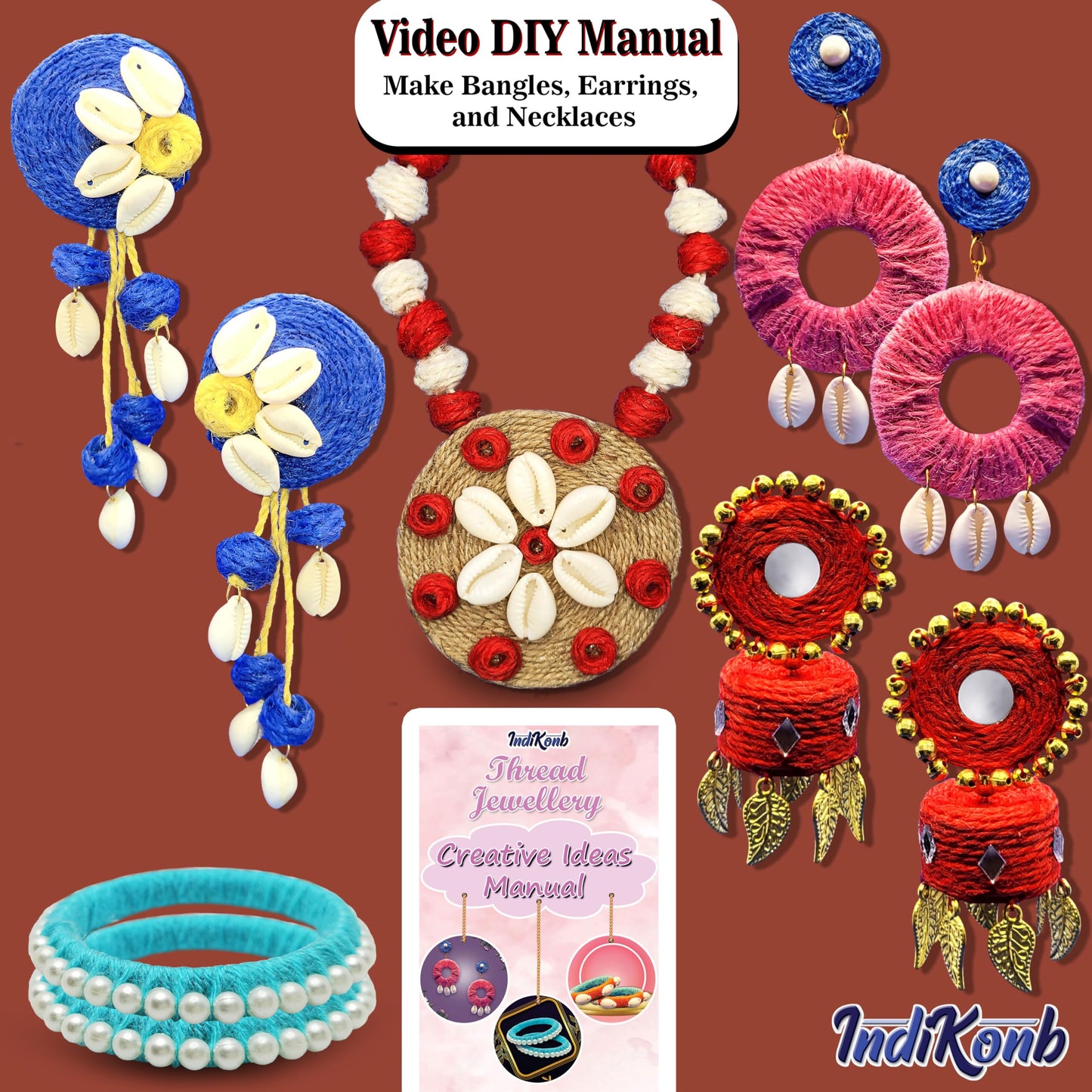 Thread Jewellery Making Craft Kit for Kids (Ages 8-16)