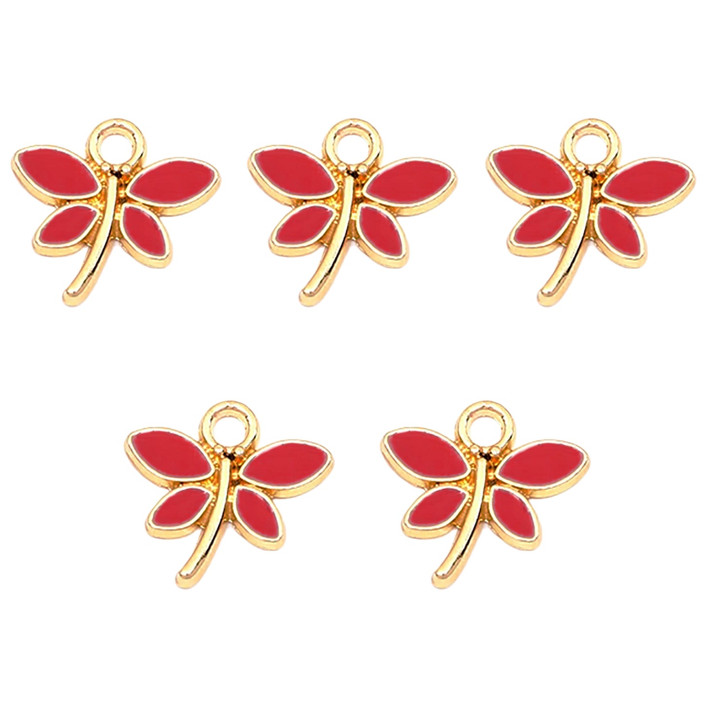 Dragonfly Charms - 5 Pcs