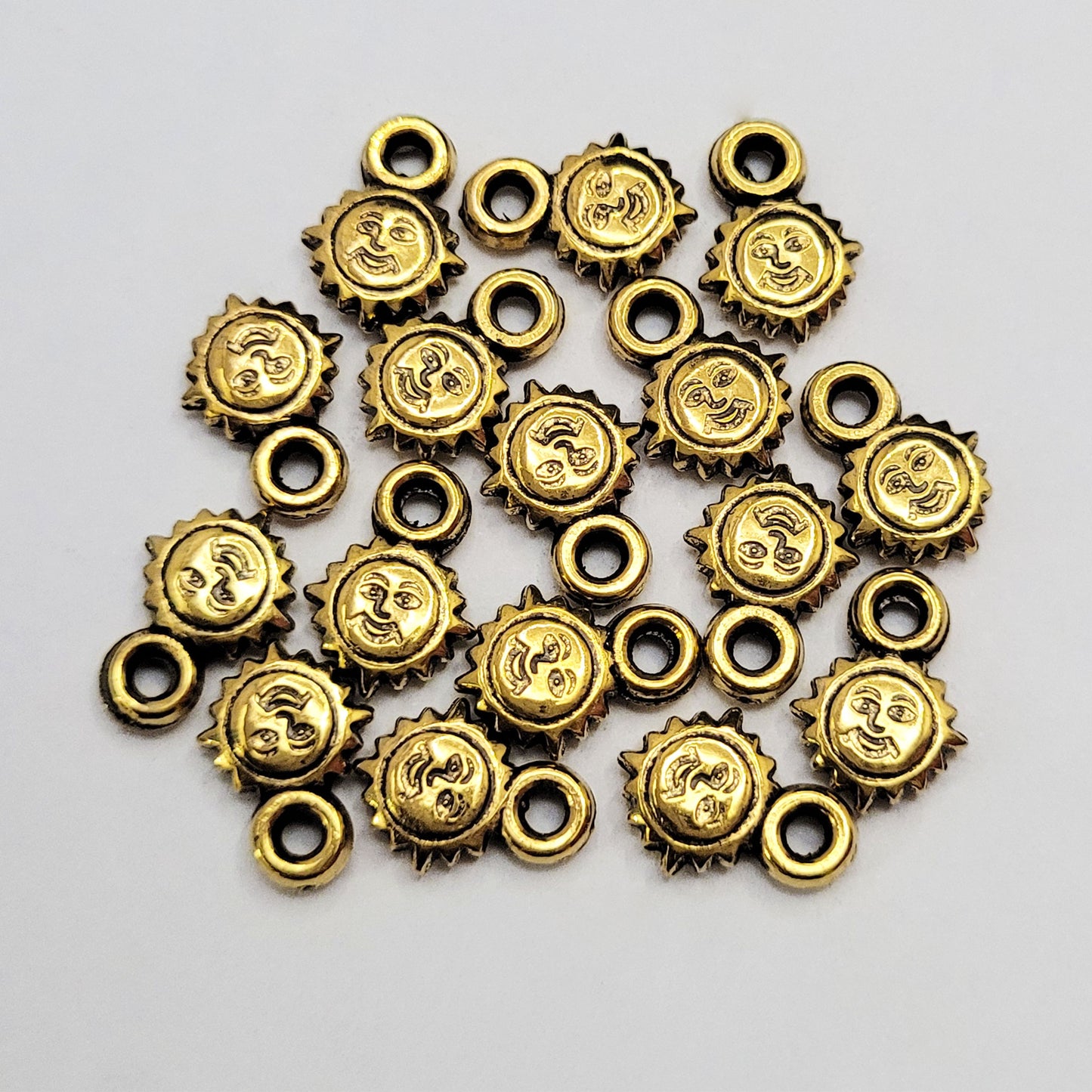 Antique Gold Acrylic Beads