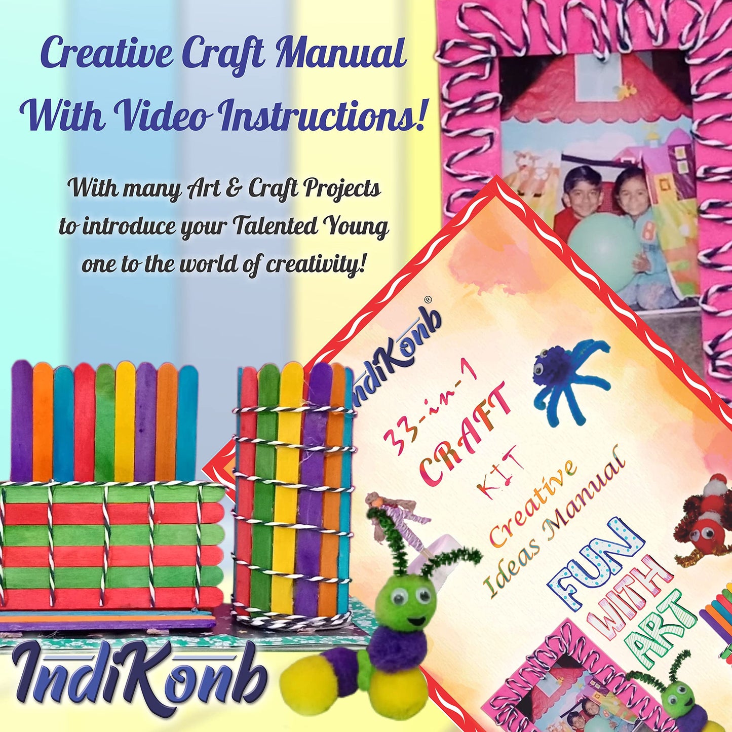 31-in-1 DIY Crafts Kit for Girls and Boys