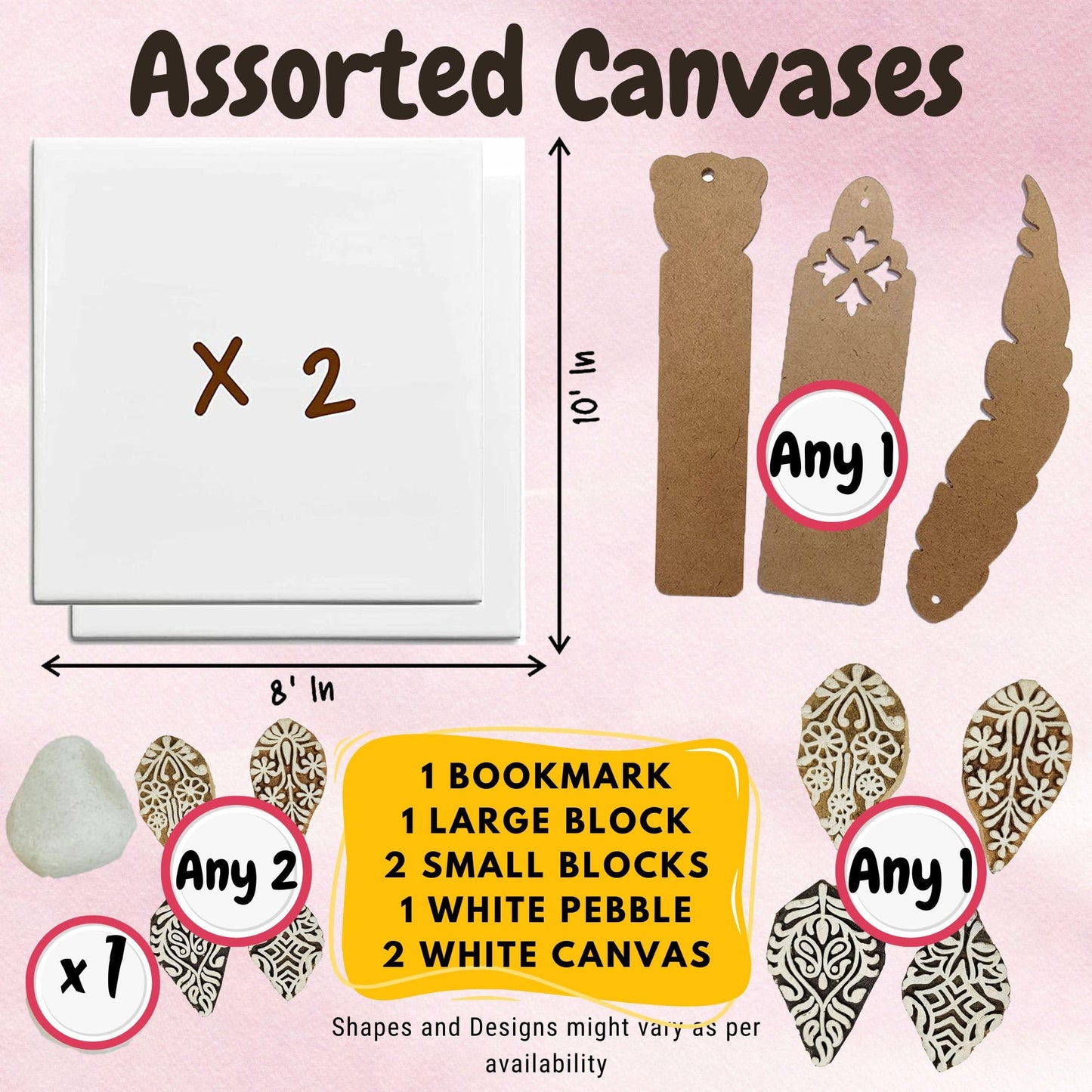 40-Piece Canvas Painting Kit for Kids