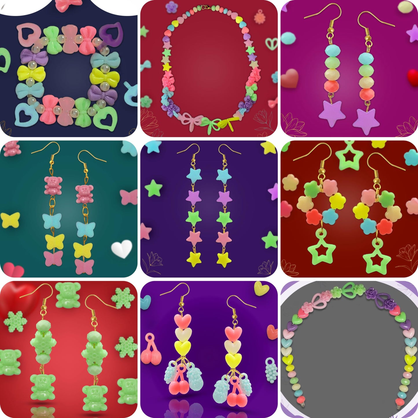 Kids Beads and Charms Kit with Box