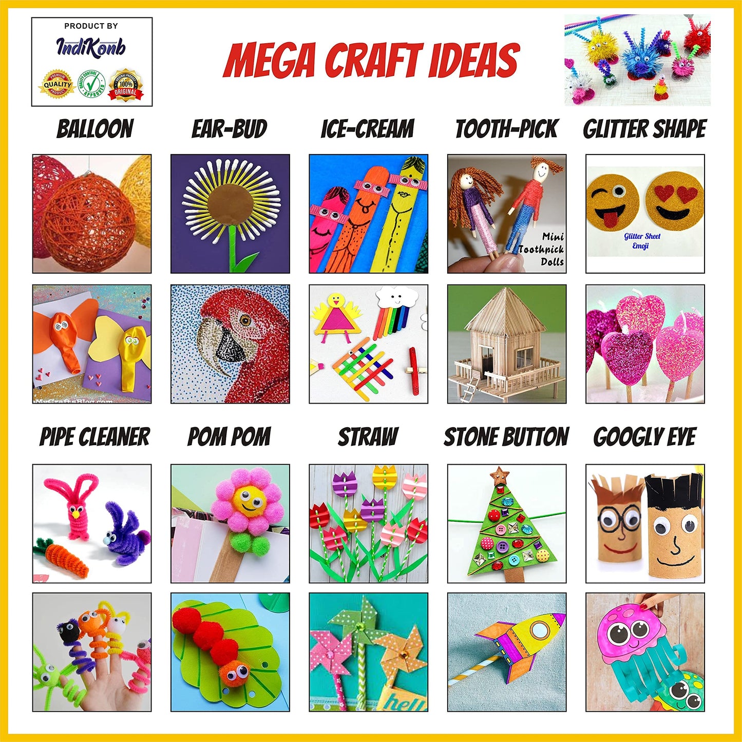 31-in-1 DIY Crafts Kit for Girls and Boys