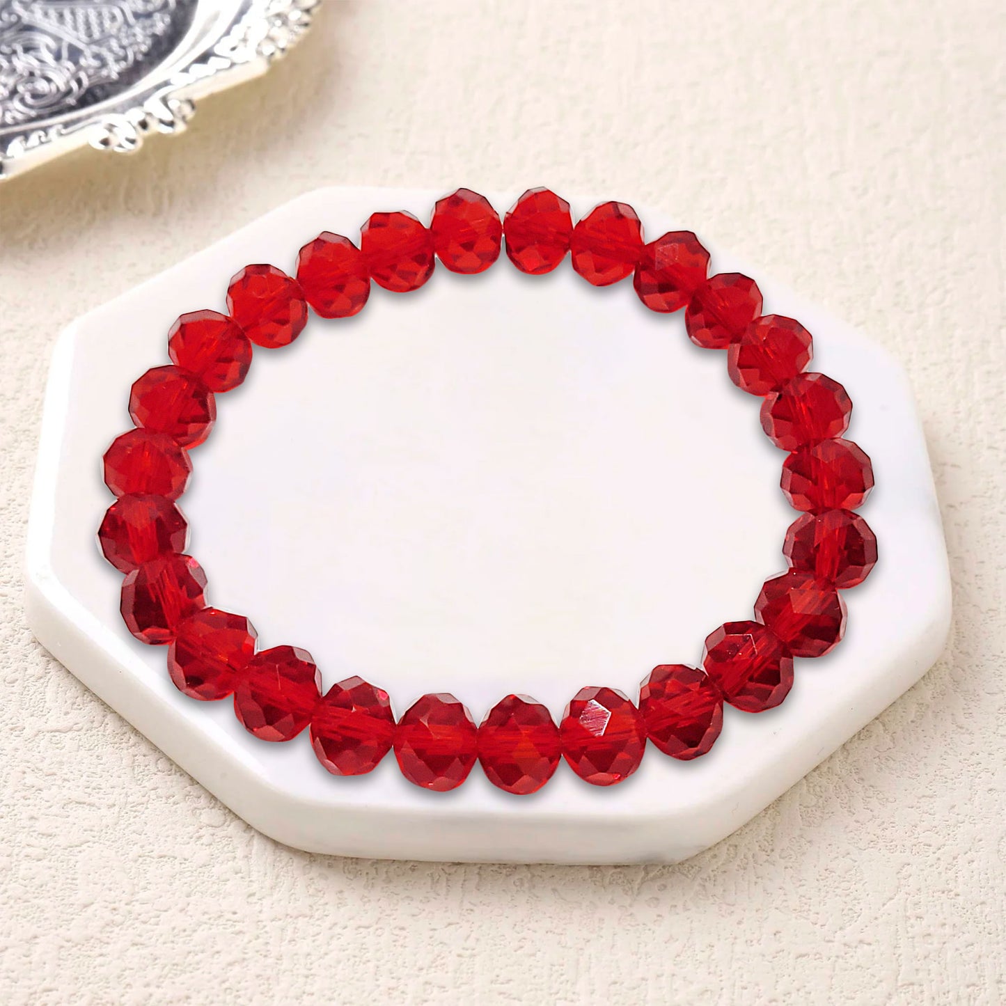 Glass Tyre Beads Bracelet