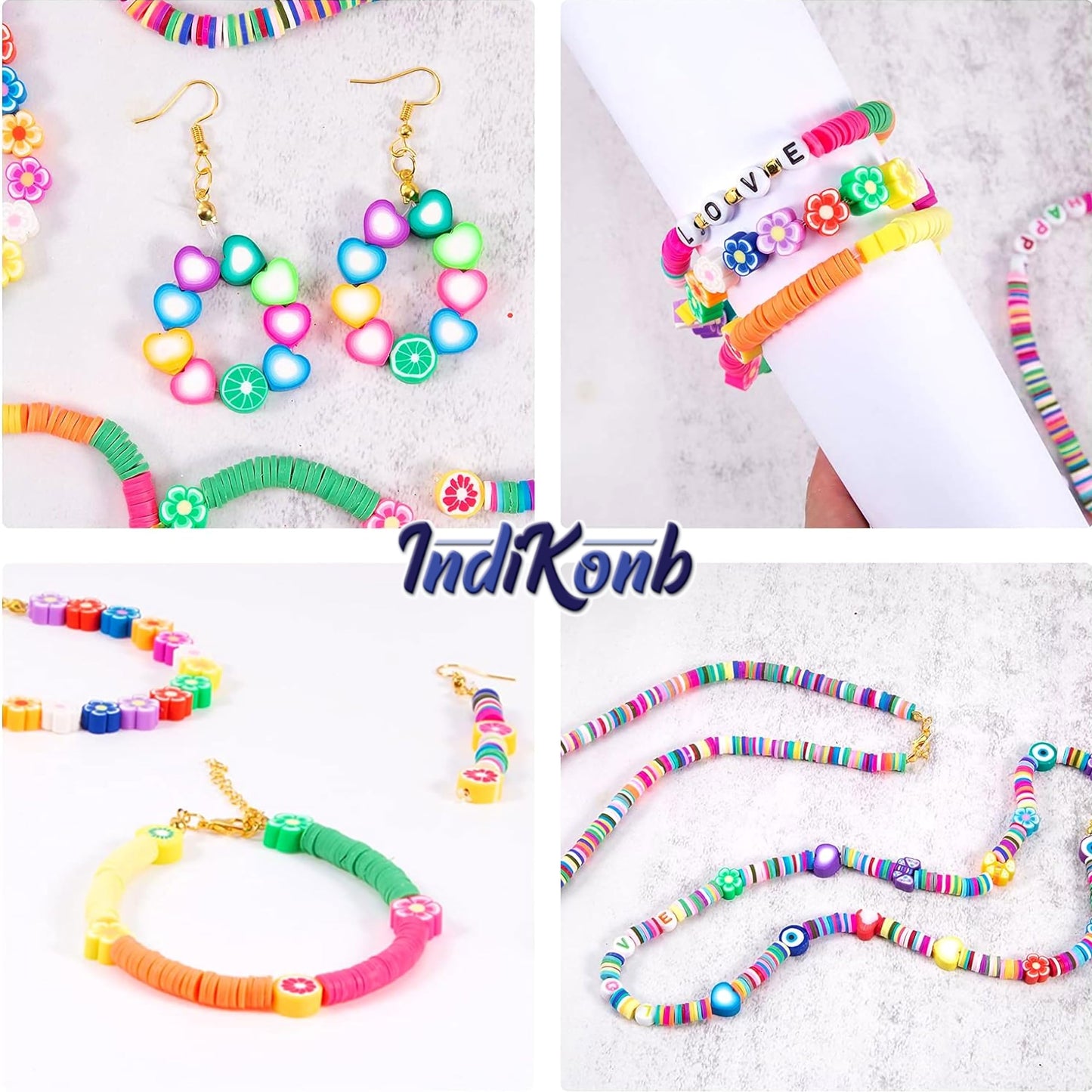 Multicolour Jewellery Making Beads Set for Kids