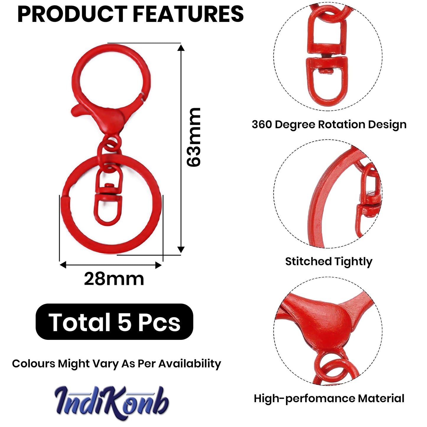 Lobster Clasp Keychain Ring