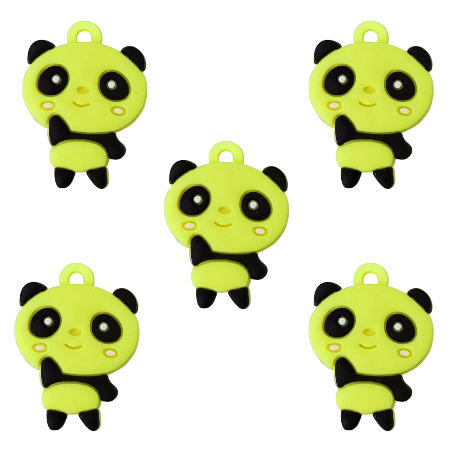 Panda Silicone Charms - Pack of 5