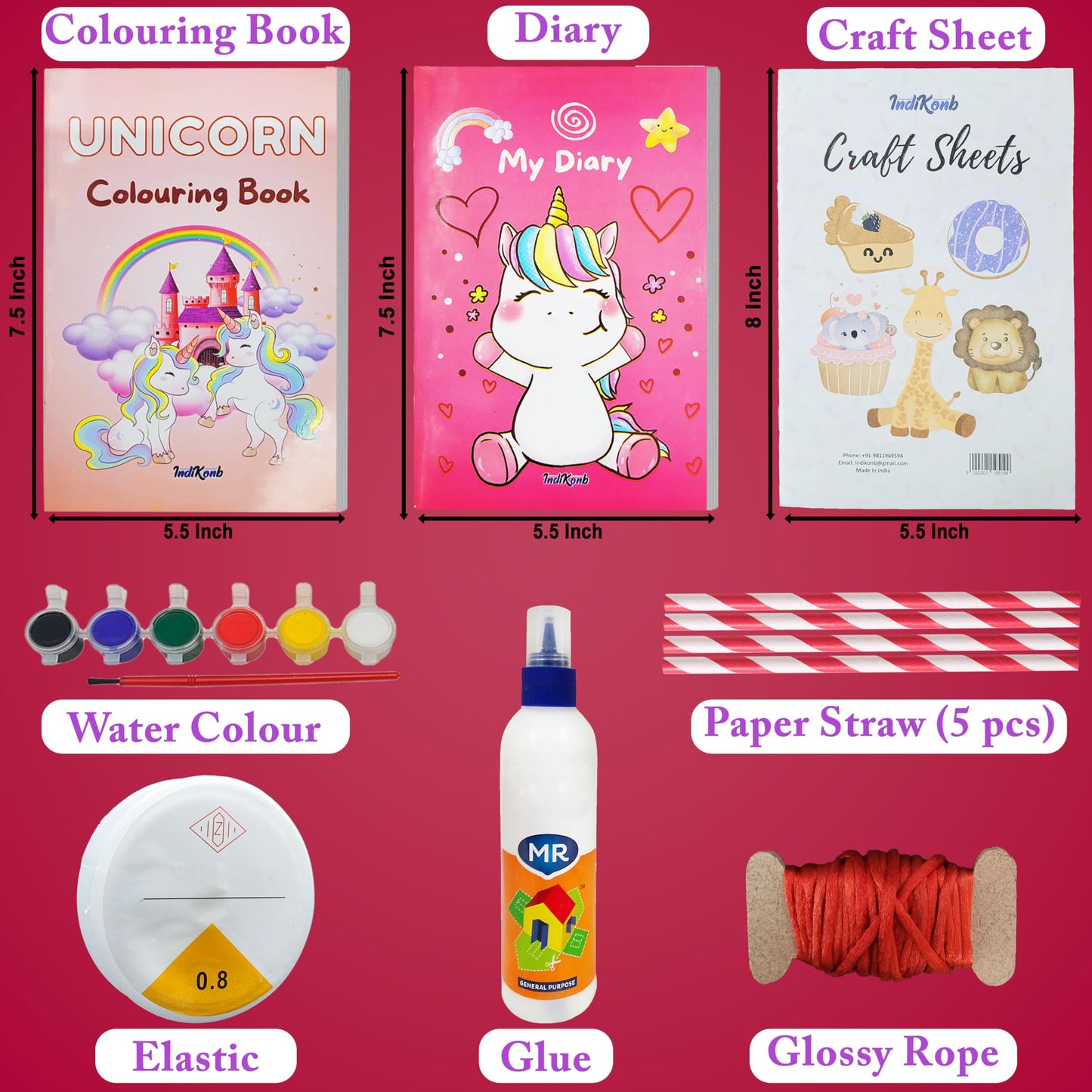 Unicorn Craft Set - DIY Craft Kit for Girls (Ages 5-12)