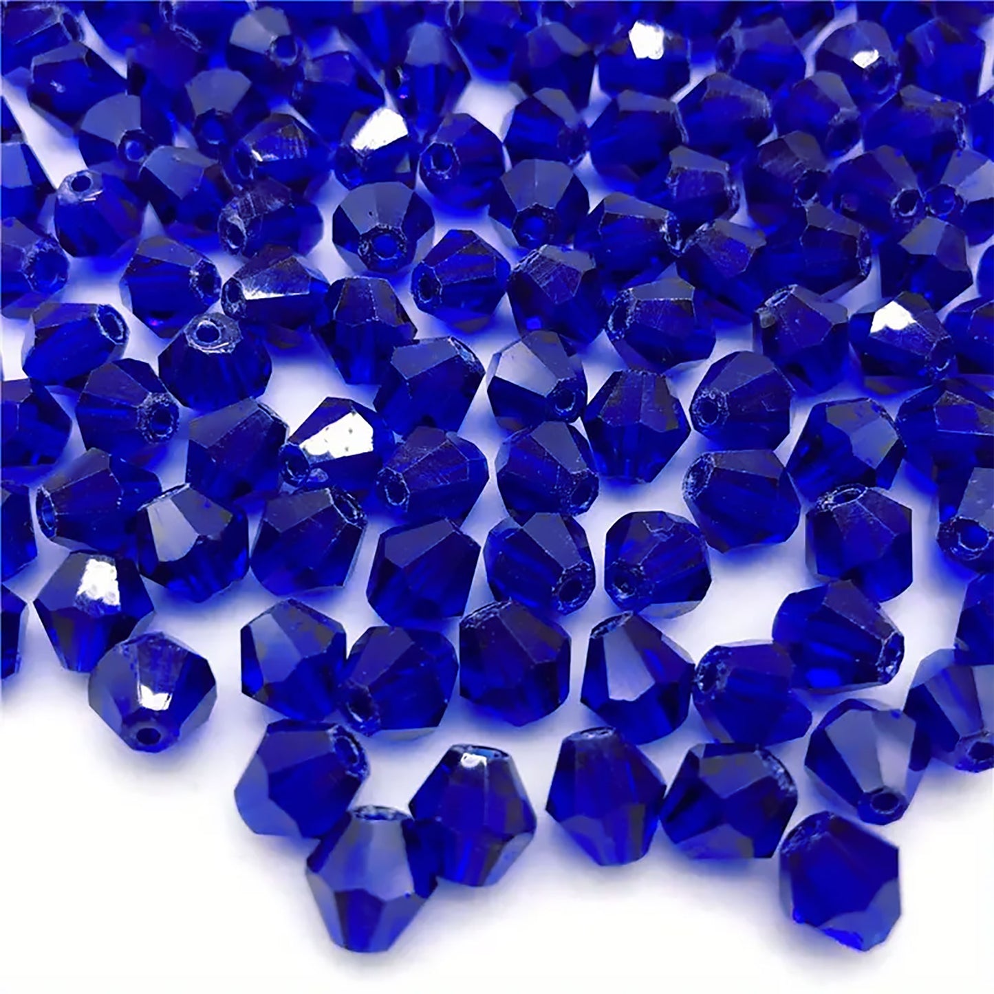 Bicone Glass Beads - 4mm