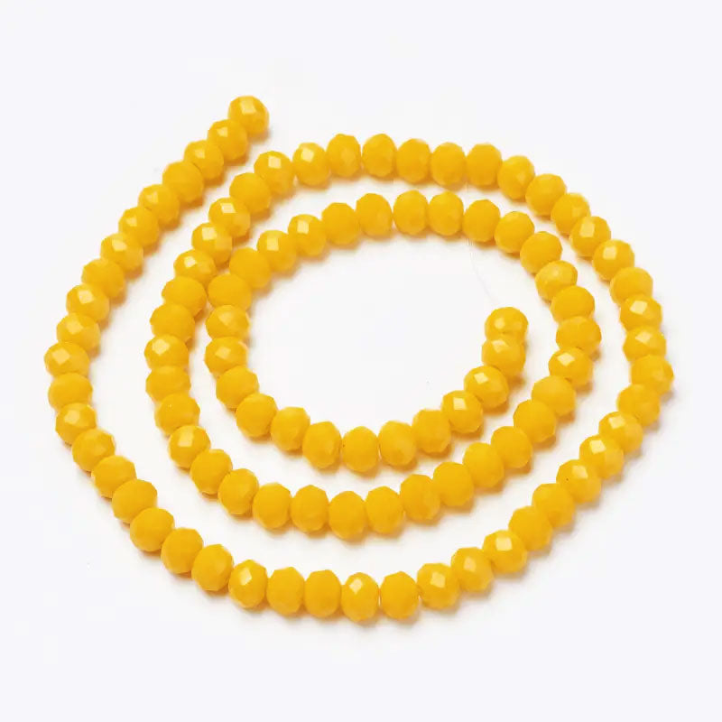 Rondelle Tyre Glass Beads - 4mm (1 String)