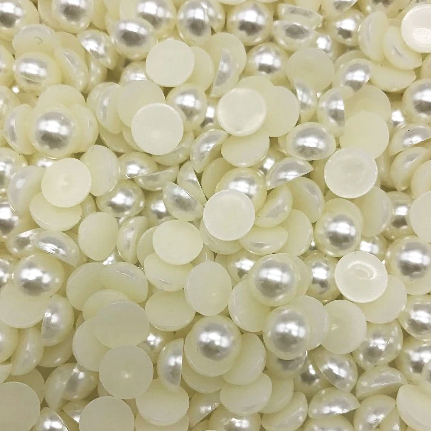 Flat Back Half Pearl Beads