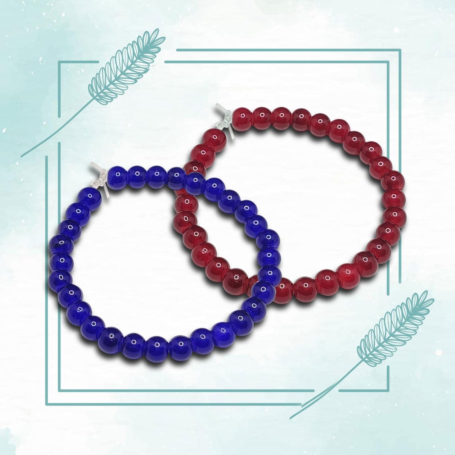 Jelly-Inspired Glass Bead Bracelet Combo Set of 12