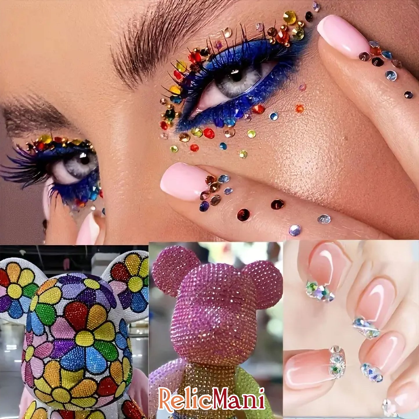 Multicolour Rhinestone Embellishments