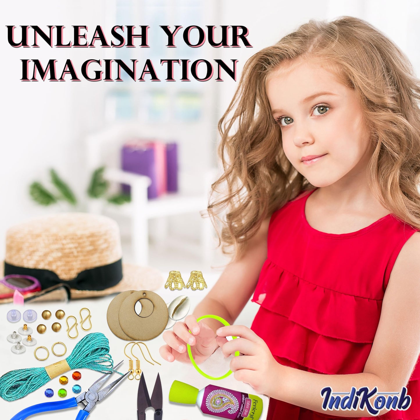 Thread Jewellery Making Craft Kit for Kids (Ages 8-16)