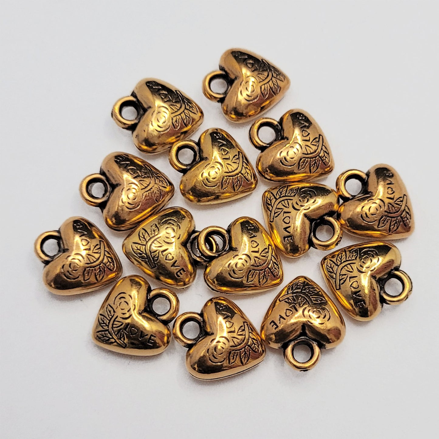 Antique Gold Acrylic Beads