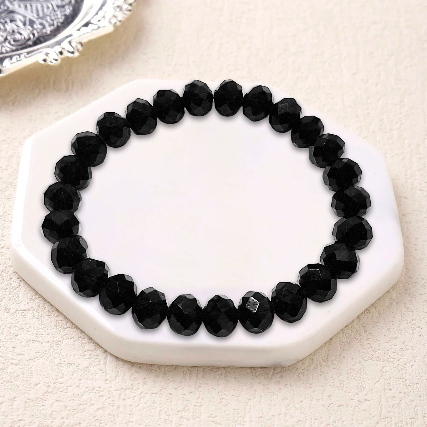 Glass Tyre Beads Bracelet