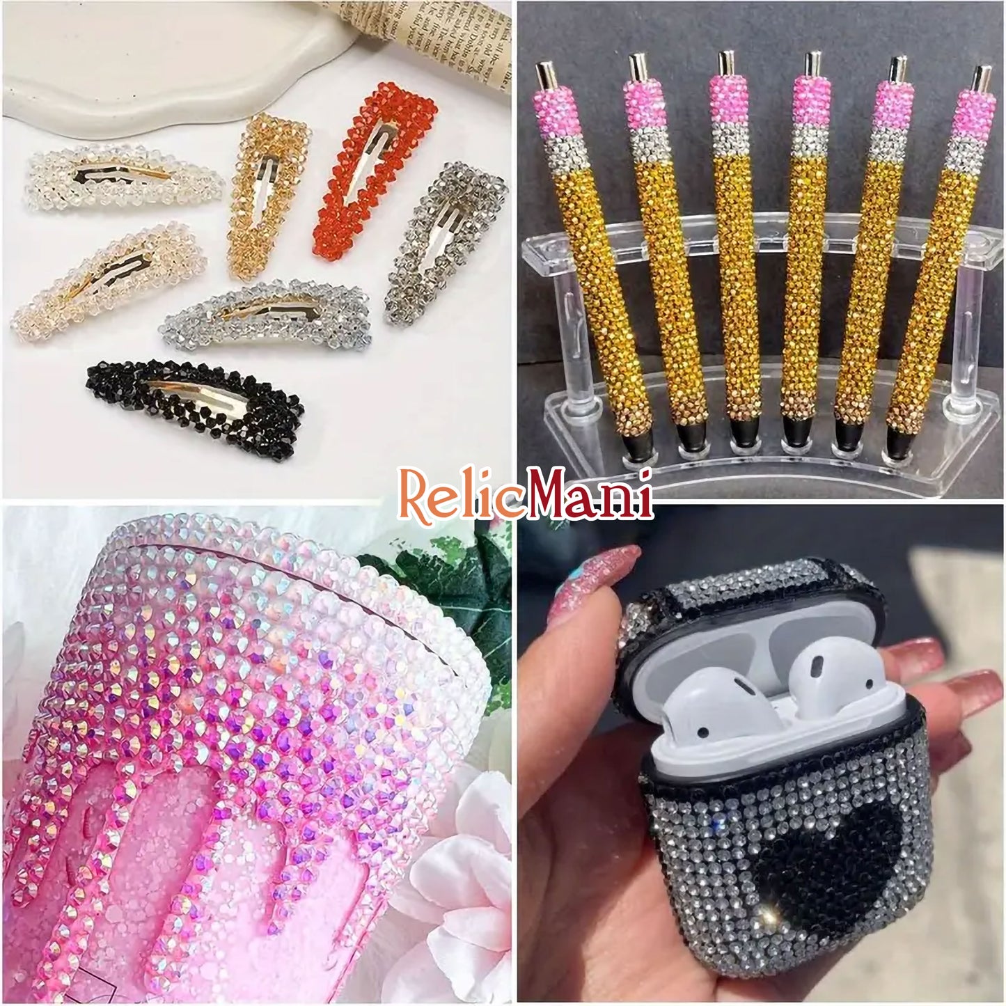 Multicolour Rhinestone Embellishments