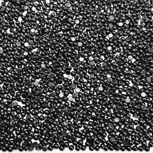 Black Half Cut Beads
