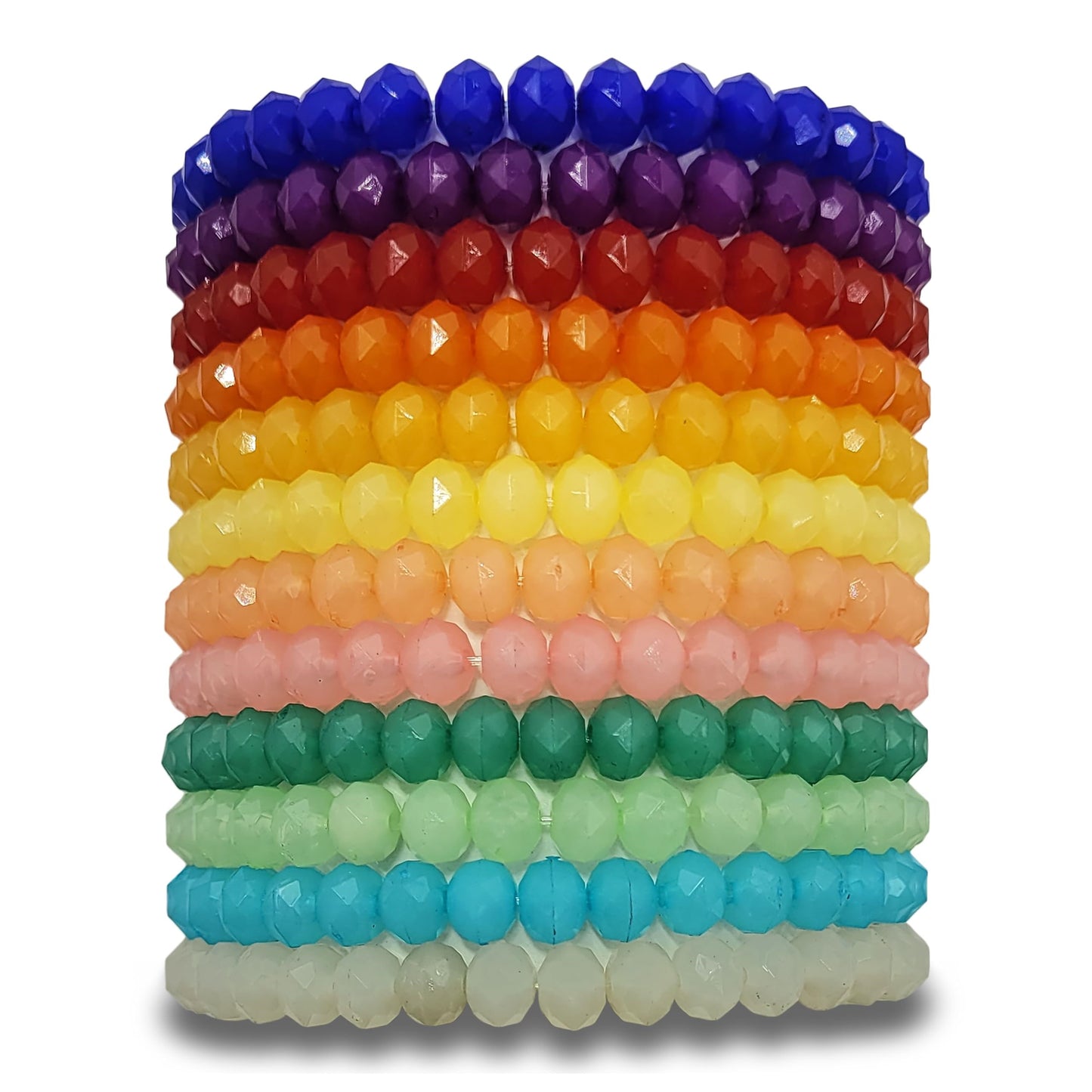 Multicolour Beaded Bracelet Set of 12