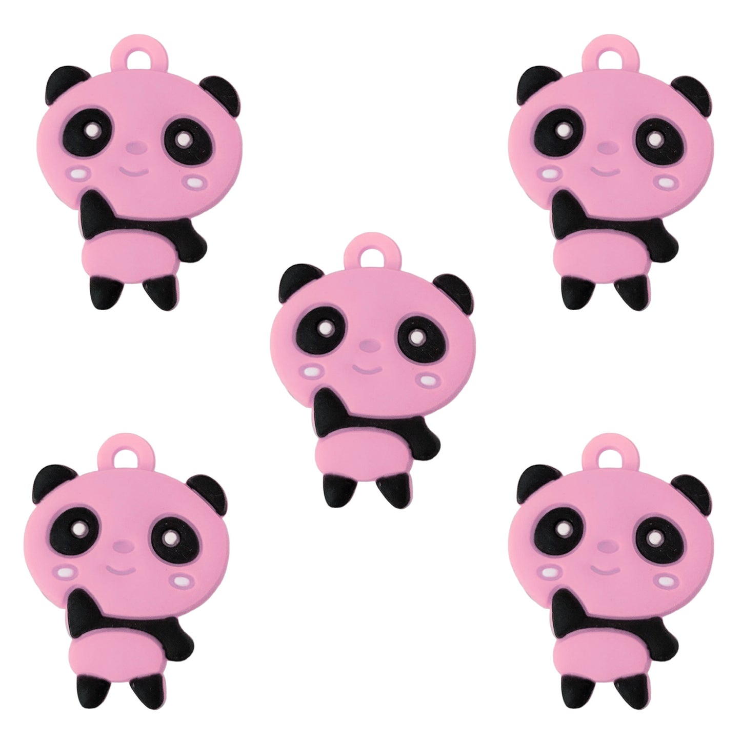 Panda Silicone Charms - Pack of 5