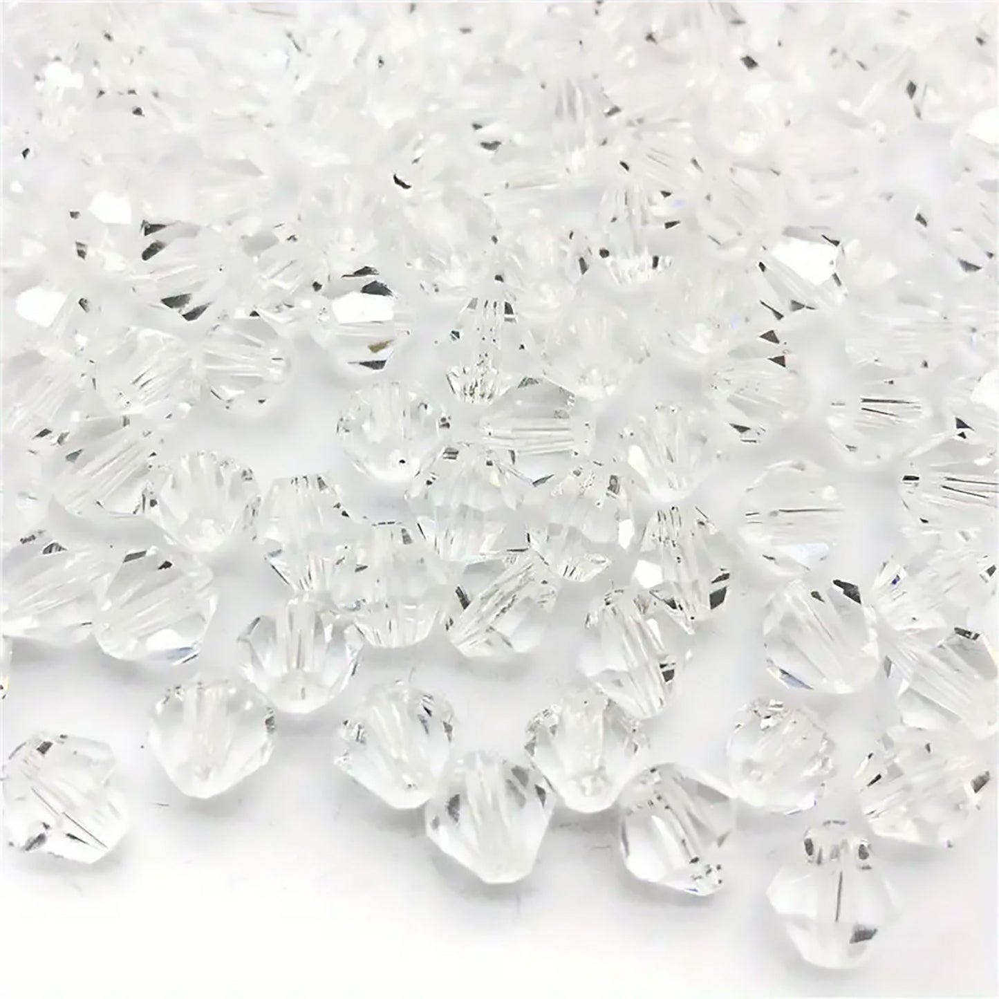 Bicone Glass Beads - 4mm