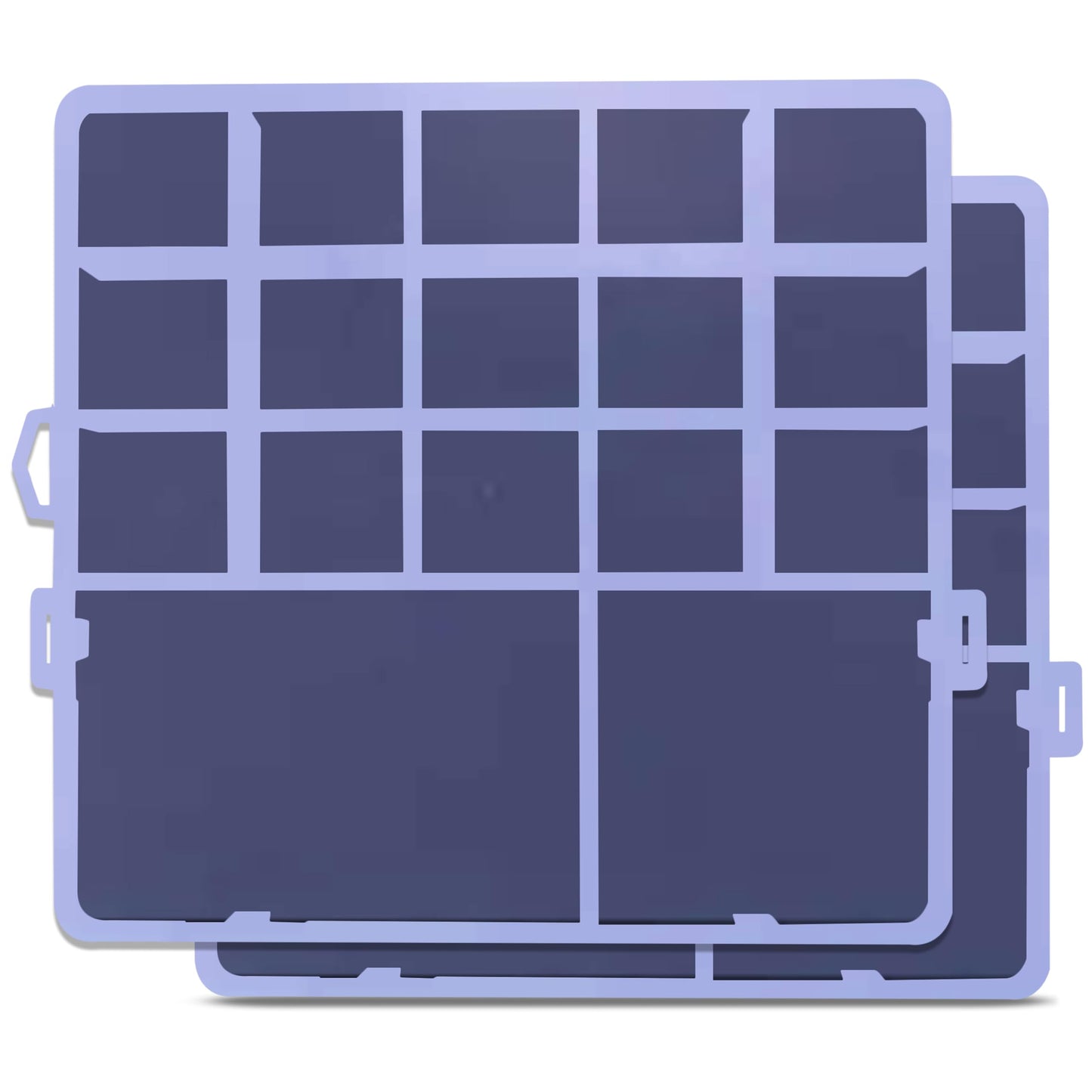 2 Box Plastic Organizer Box with 17 Compartments. Main product image showing the full product layout.