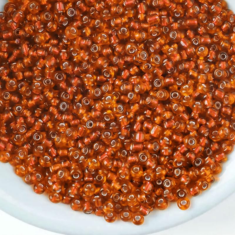For polished results in bracelet making, necklace making and DIY jewellery projects, dark orange 4mm beads help complete the design.